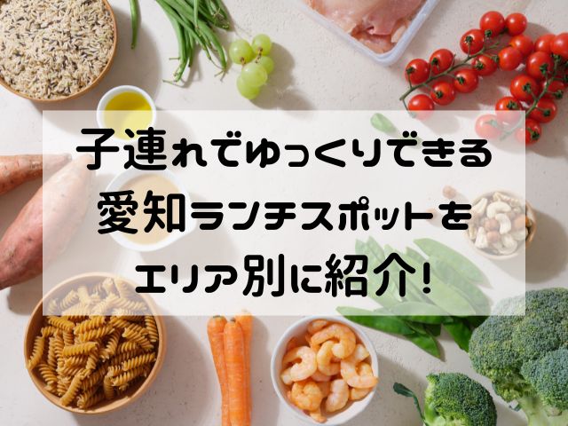 子連れでゆっくりできる愛知ランチスポットをエリア別に紹介！